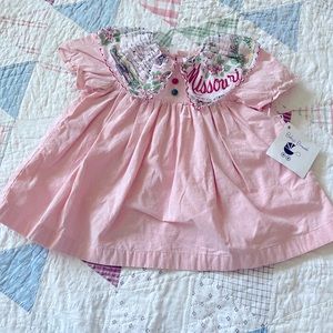 Heirloom cotton girl baby toddler Missouri dress
